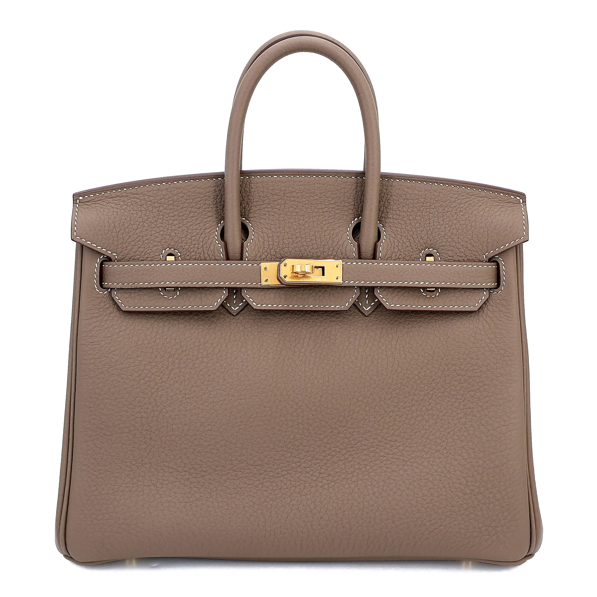 Brand New ( Rank N ) HERMÈS Birkin 25 Etoupe (18) Togo Gold hardware G (2026)
