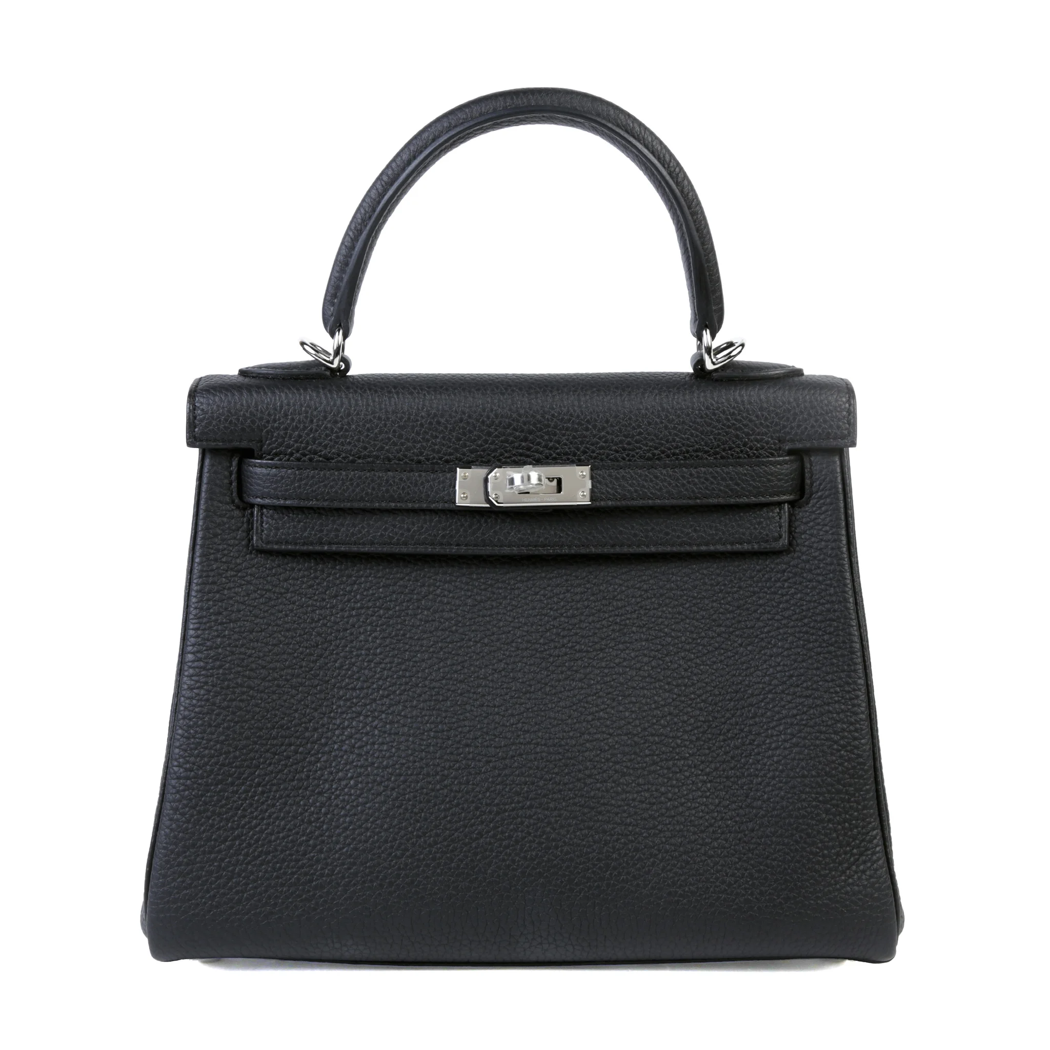 Brand New ( Rank N ) HERMÈS Kelly 25 Noir (89) Togo Palladium hardware G (2026)