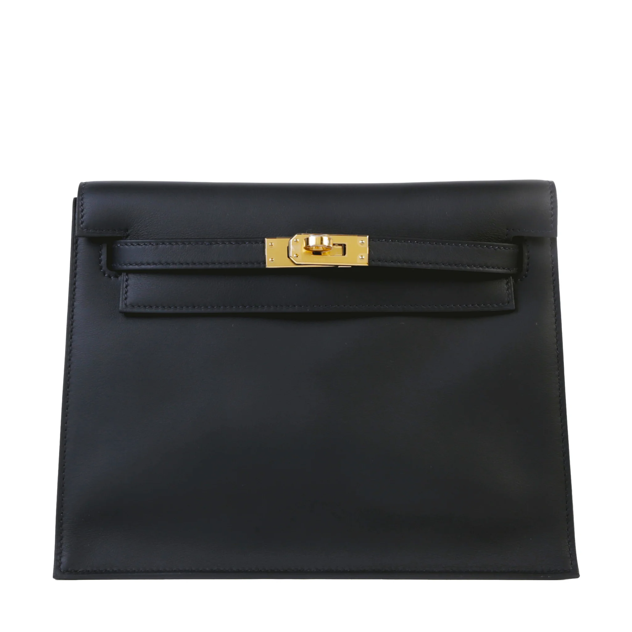 Unused ( Rank NS ) HERMÈS Kelly Danse Noir (89) Swift Gold hardware G (2026)