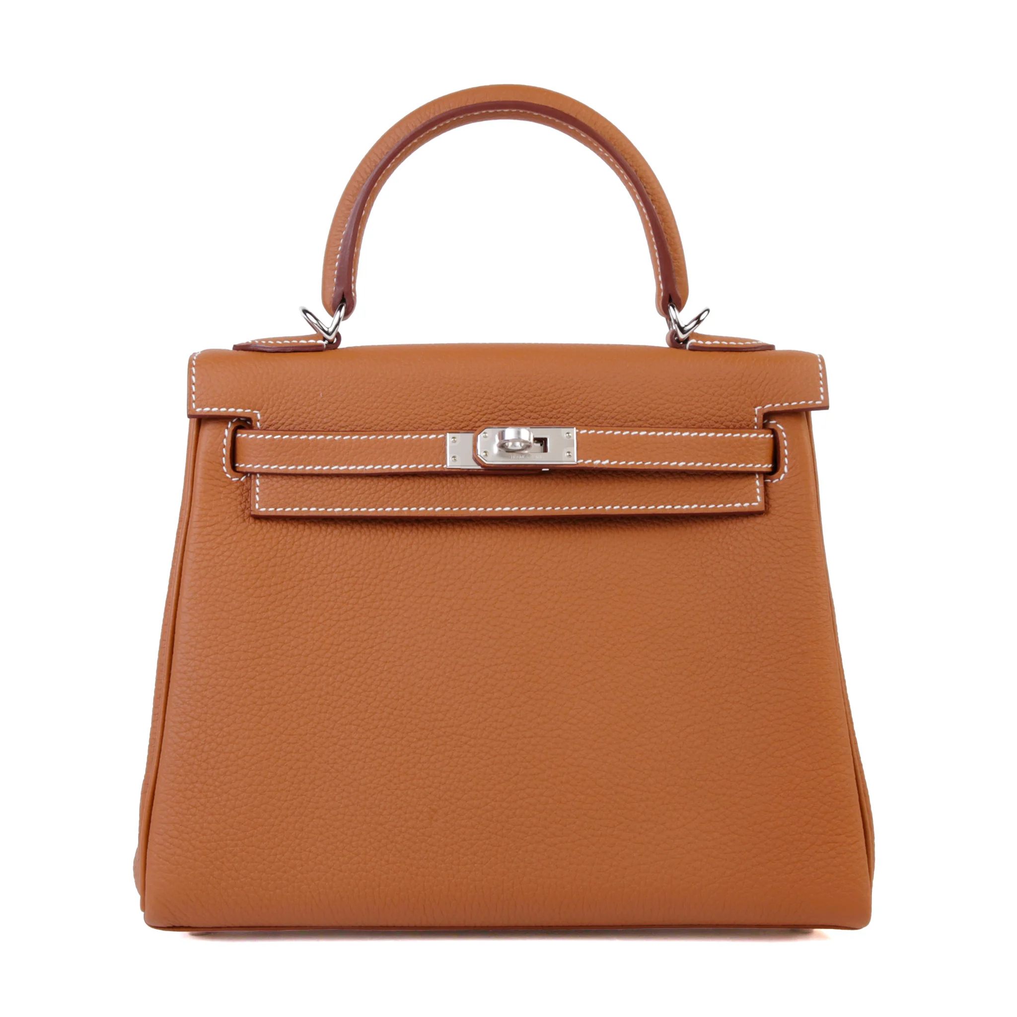 Brand New ( Rank N ) HERMÈS Kelly 25 Gold (37) Togo Palladium hardware G (2026)