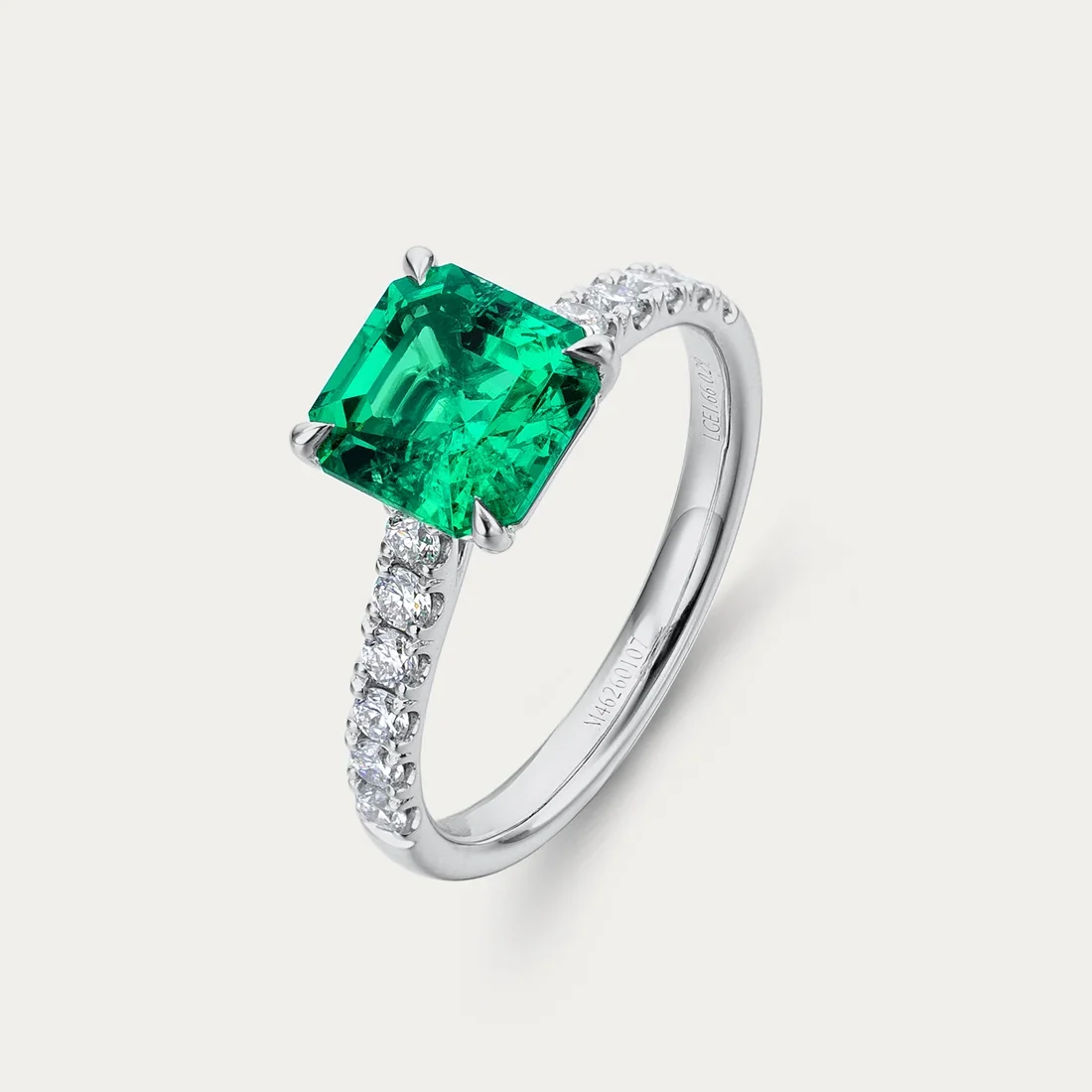 Soi エテルネル アッシャーカット エメラルド リング | GINZA XIAOMA