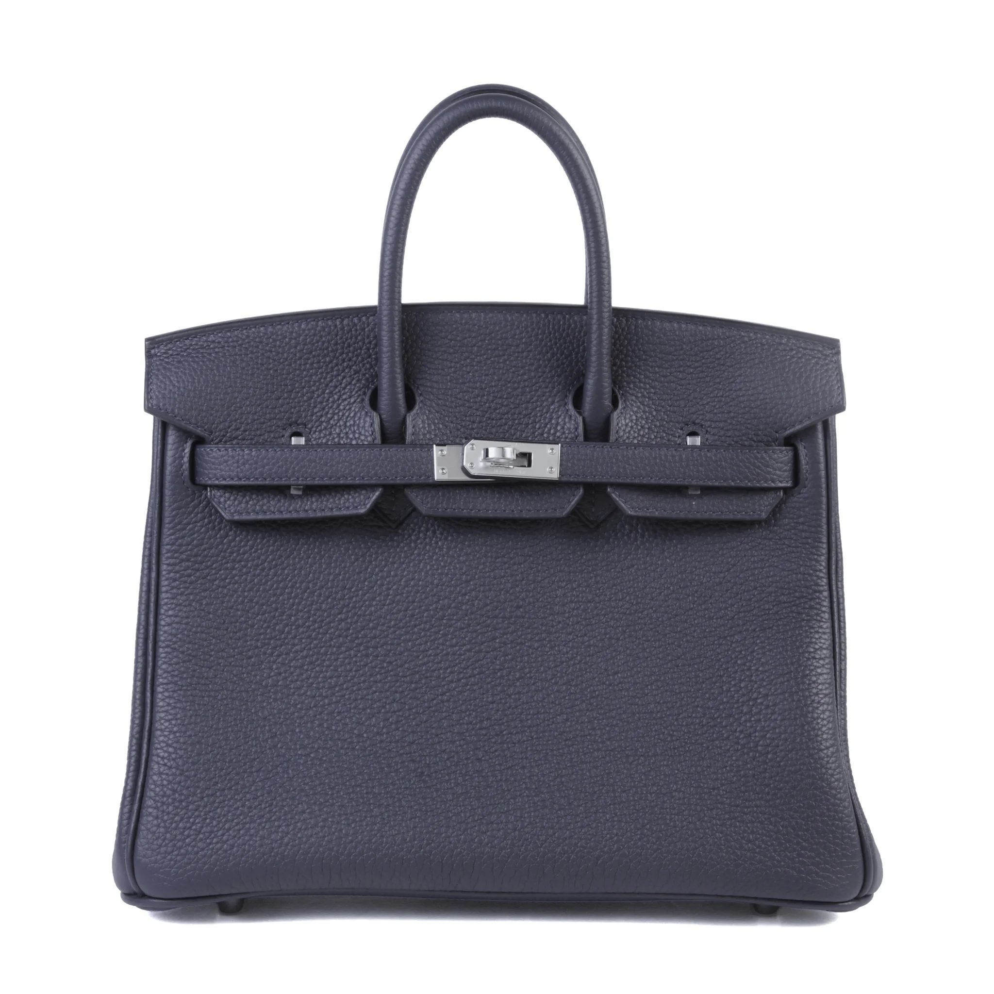 Brand New ( Rank N ) HERMÈS Birkin 25 Bleu Nuit (2Z) Togo Palladium hardware G (2026)