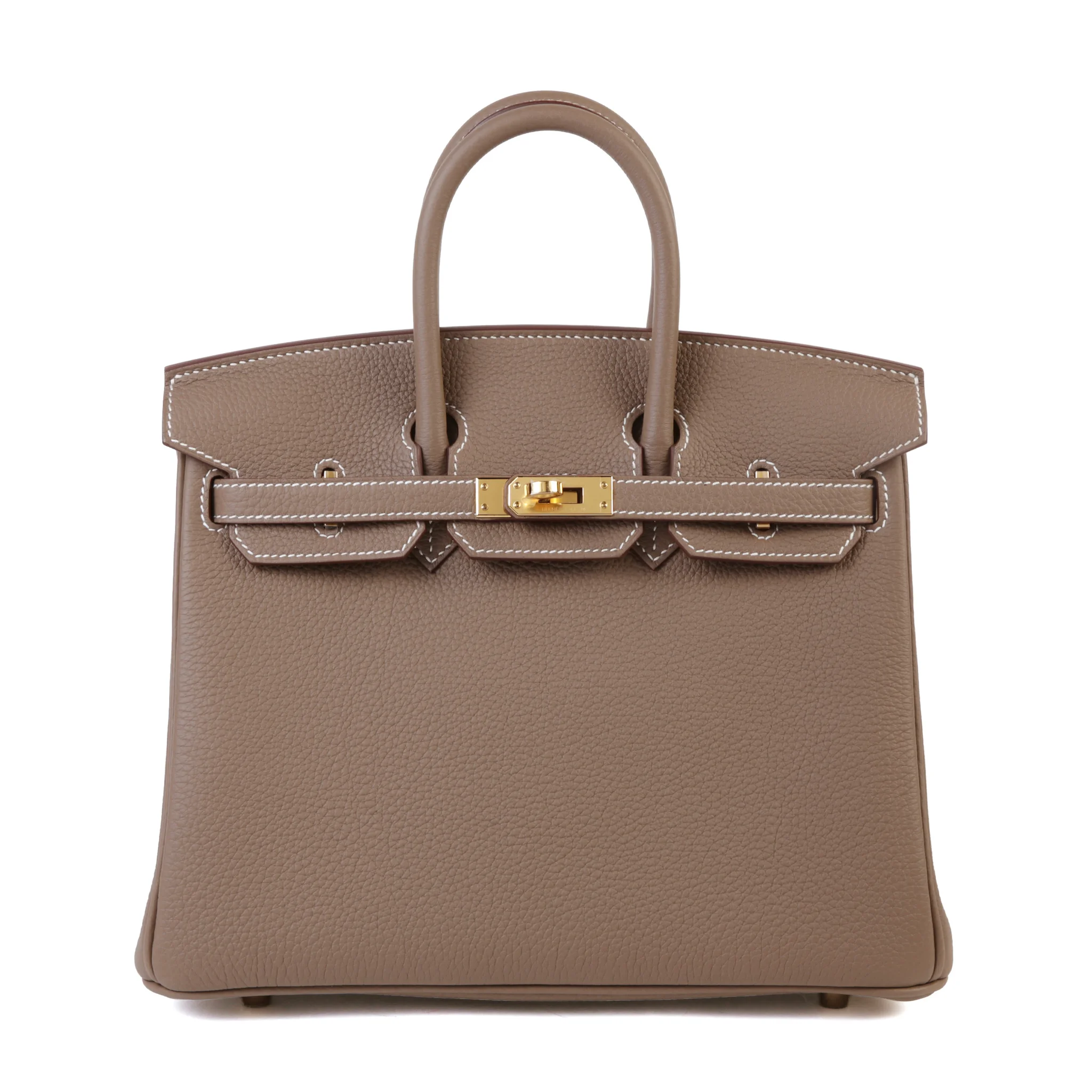 Brand New ( Rank N ) HERMÈS Birkin 25 Etoupe (18) Togo Gold hardware G (2026)