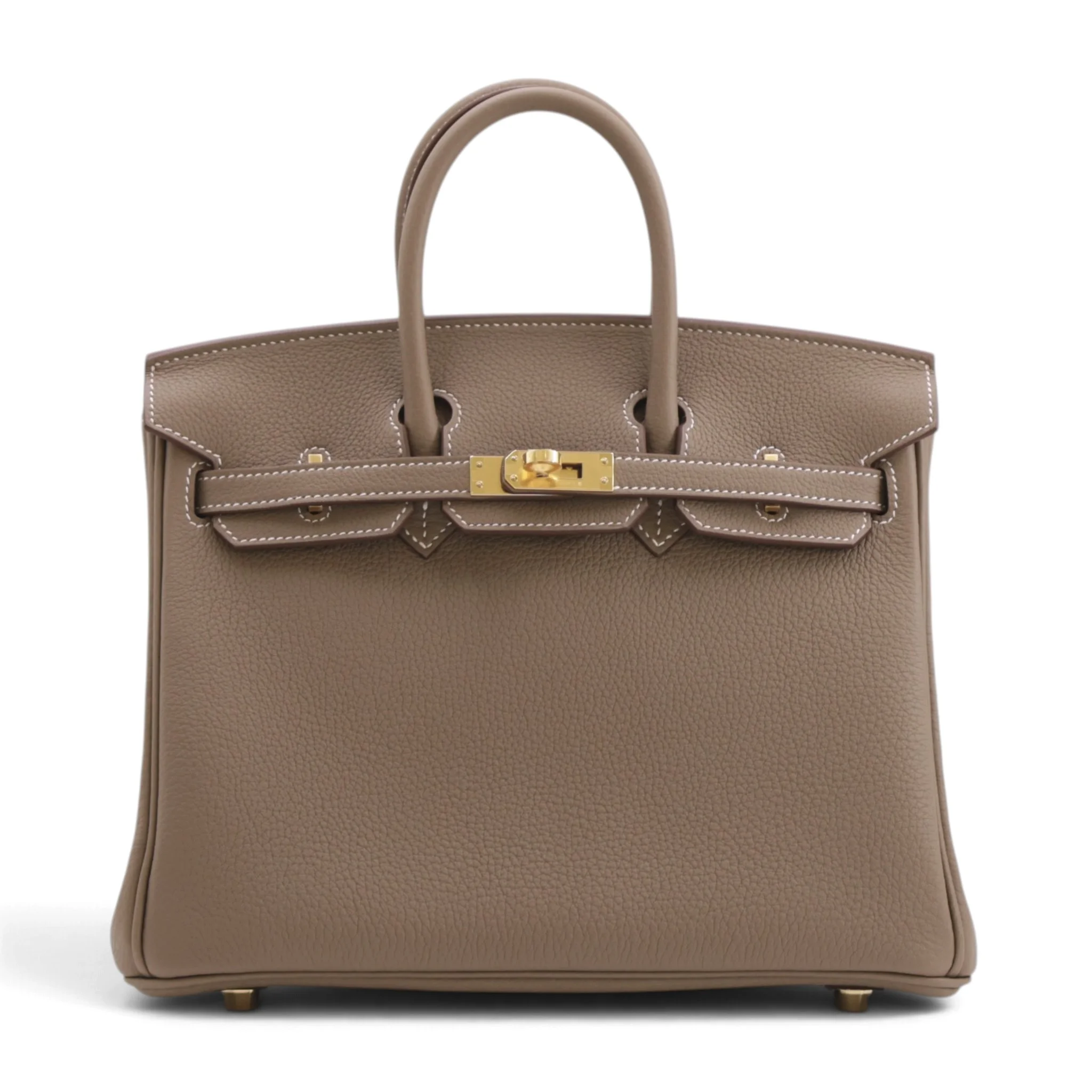 Brand New ( Rank N ) HERMÈS Birkin 25 Etoupe (18) Togo Gold hardware G (2026)