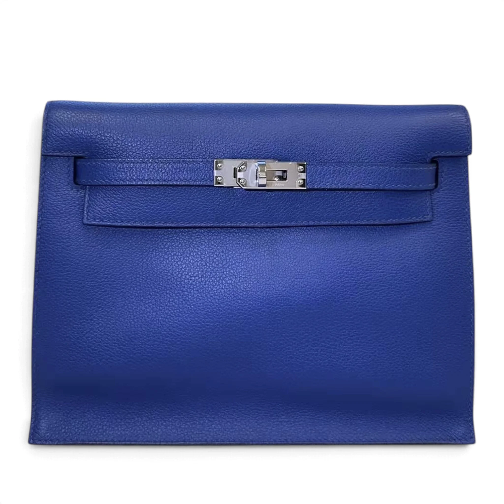 Excellent ( Rank SA ) HERMÈS Kelly Danse Bleu Royal (O8) Evercolor Palladium hardware U (2022)