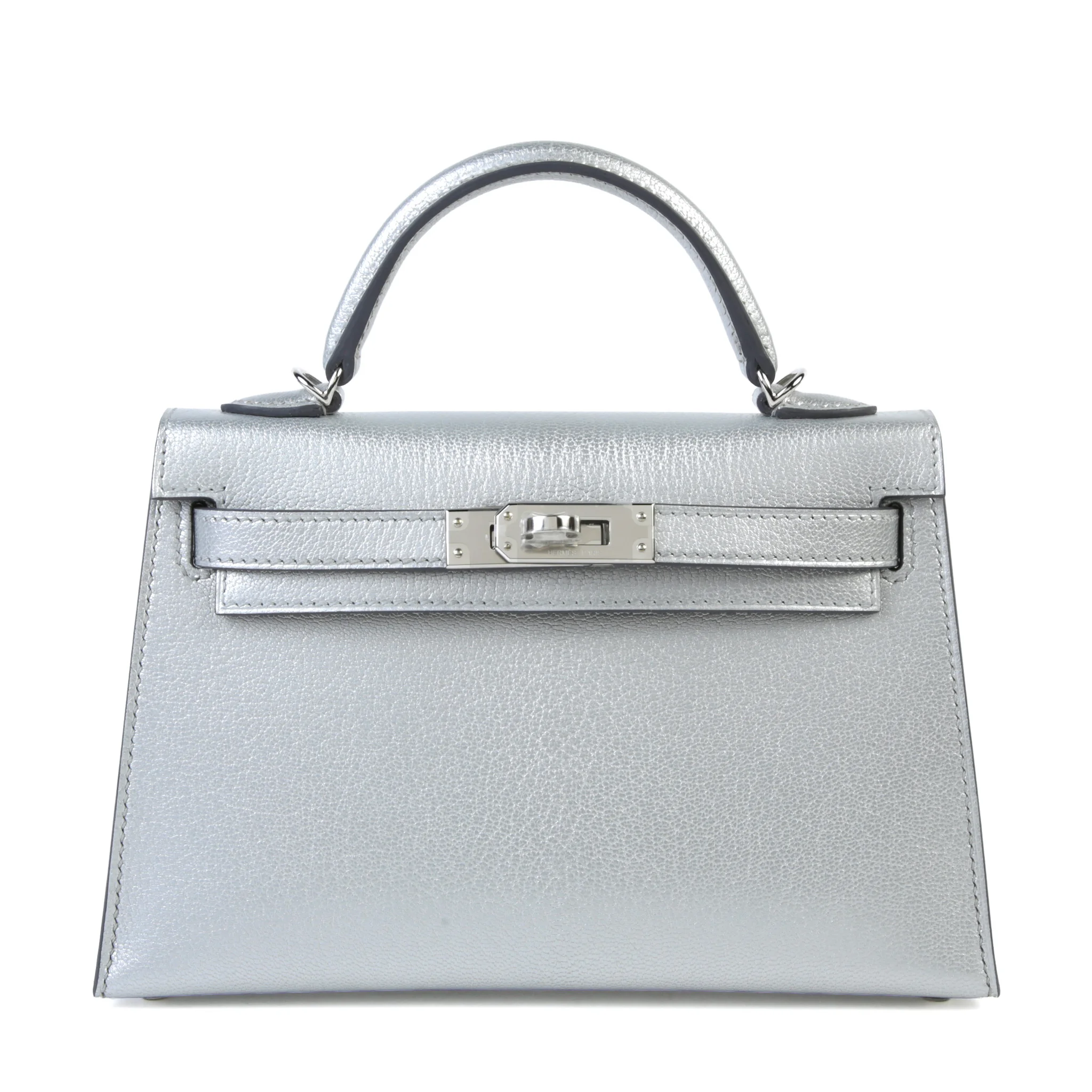 Brand New ( Rank N ) HERMÈS Mini Kelly II Argent (05) Chamkila Palladium hardware K (2025)