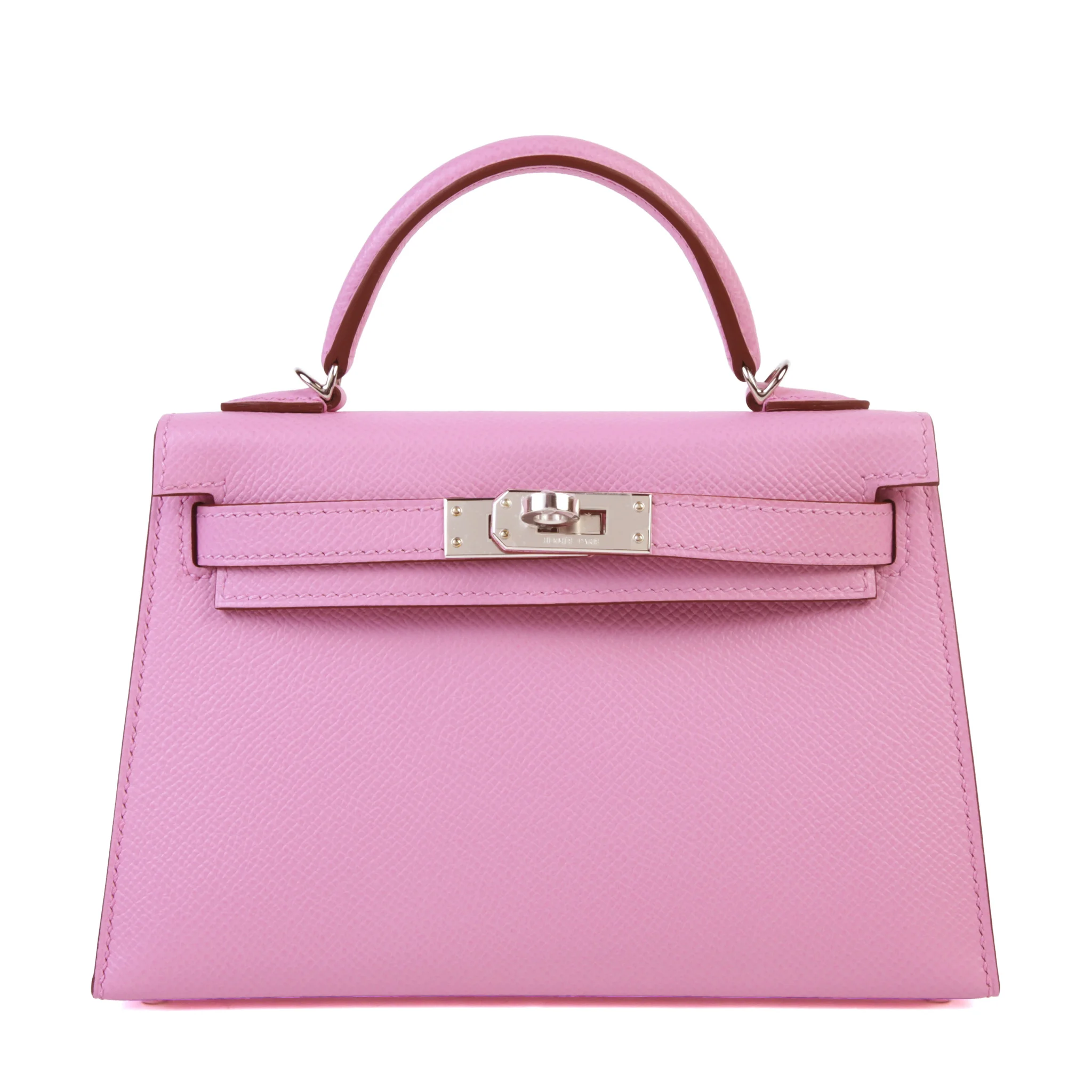 Brand New ( Rank N ) HERMÈS Mini Kelly II Mauve Sylvestre (X9) Epsom Palladium hardware G (2026)