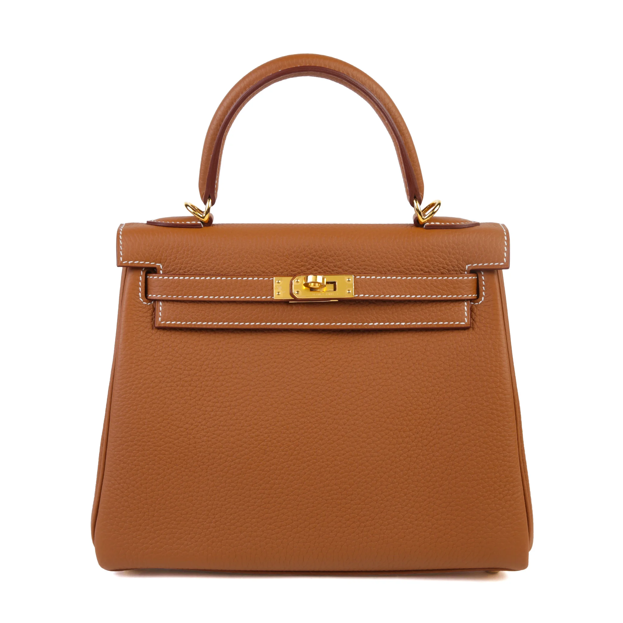 Brand New ( Rank N ) HERMÈS Kelly 25 Gold (37) Togo Gold hardware G (2026)