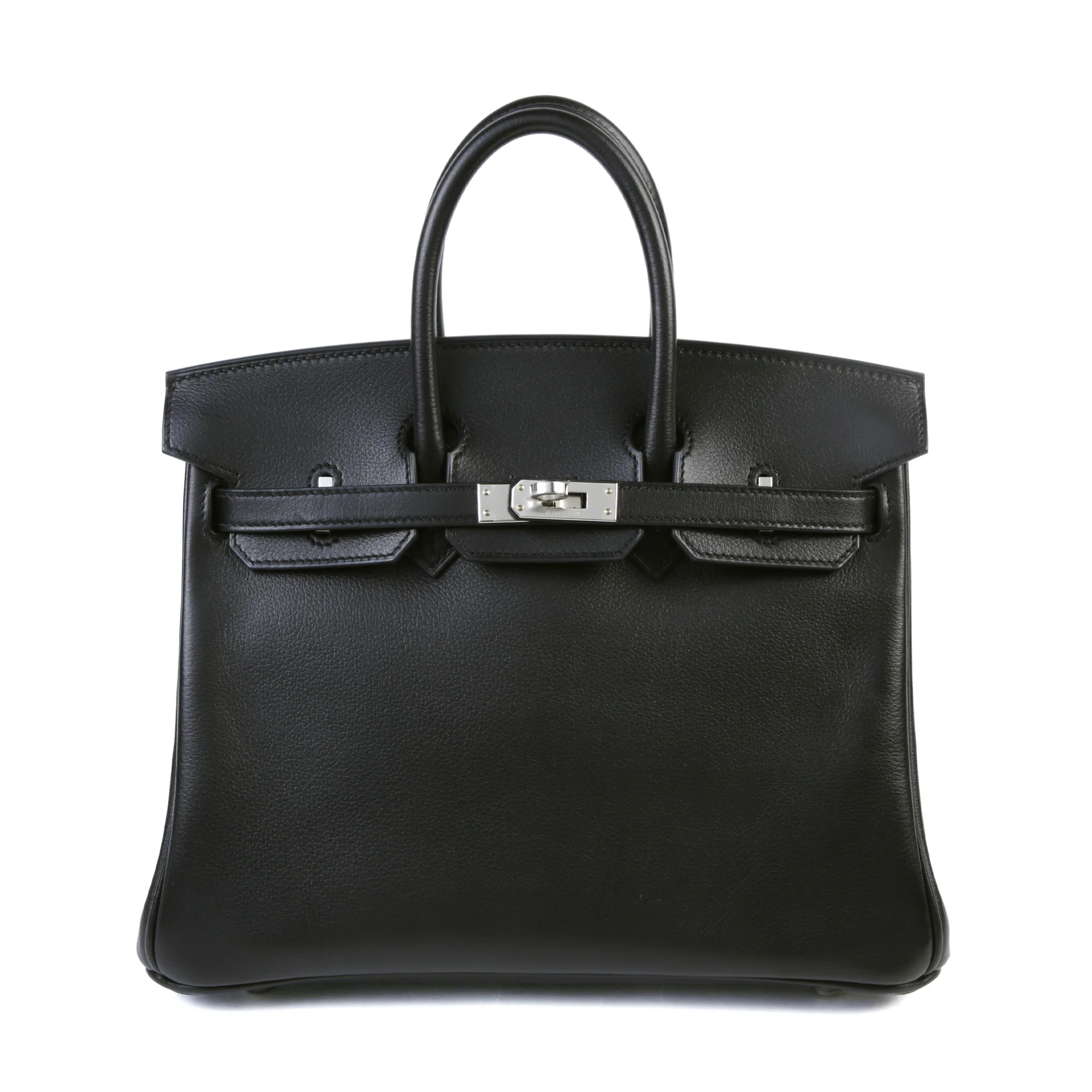 Brand New ( Rank N ) HERMÈS Birkin 25 Noir (89) Evergrain Palladium hardware G (2026)