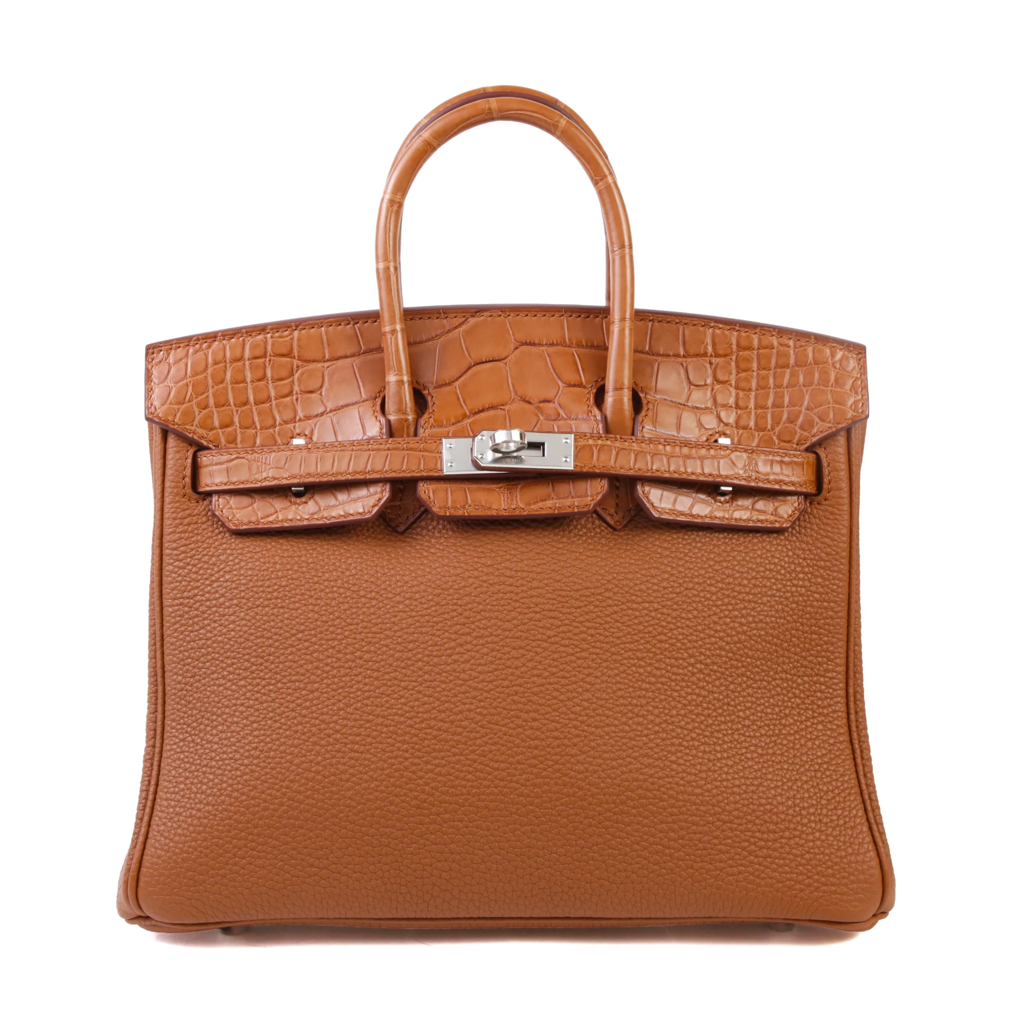 Brand New ( Rank N ) HERMÈS Birkin 25 Touch Gold (37) Matte Alligator Palladium hardware K (2025)